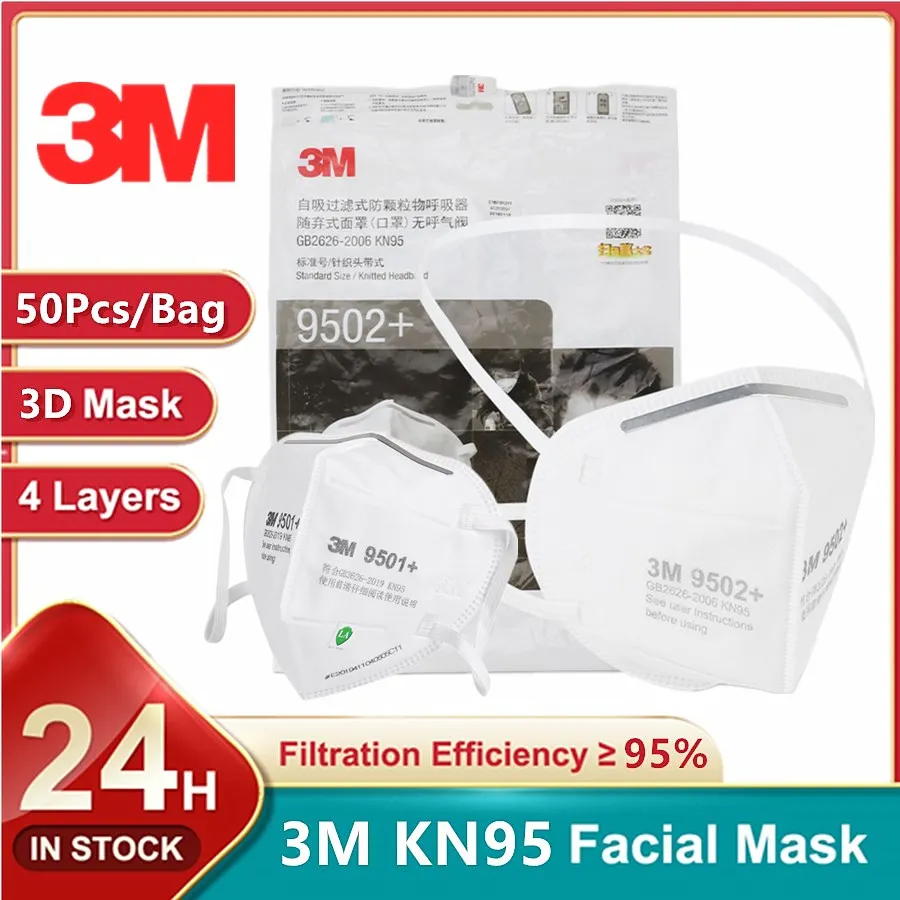 3M KN95 Gesichtsmaske 9501+/95 – 3M Mask 9502+ Bewertung und Preis
